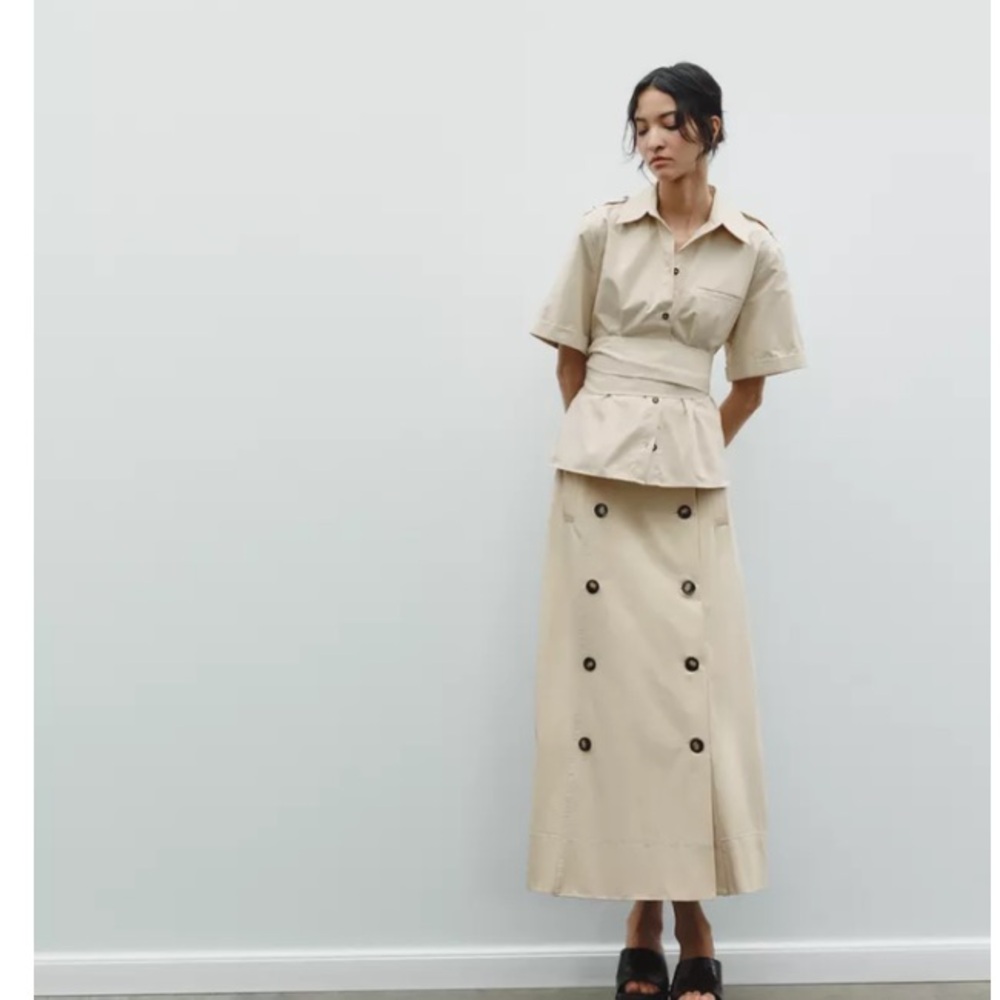 BNWT ZARA SET ❤️of Tab shirt and skirt medium